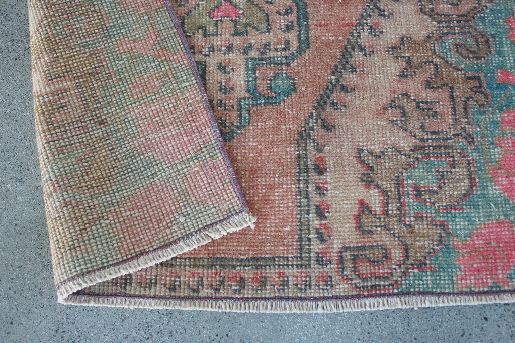 Vintage Turkish Runner Rug 3.3 x 6.7 ft