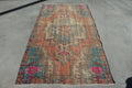 Vintage Turkish Runner Rug 4.1 x 7.3 ft