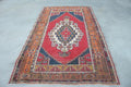 XL Vintage Turkish Accent Area Rug 4.8 x 8.4 ft