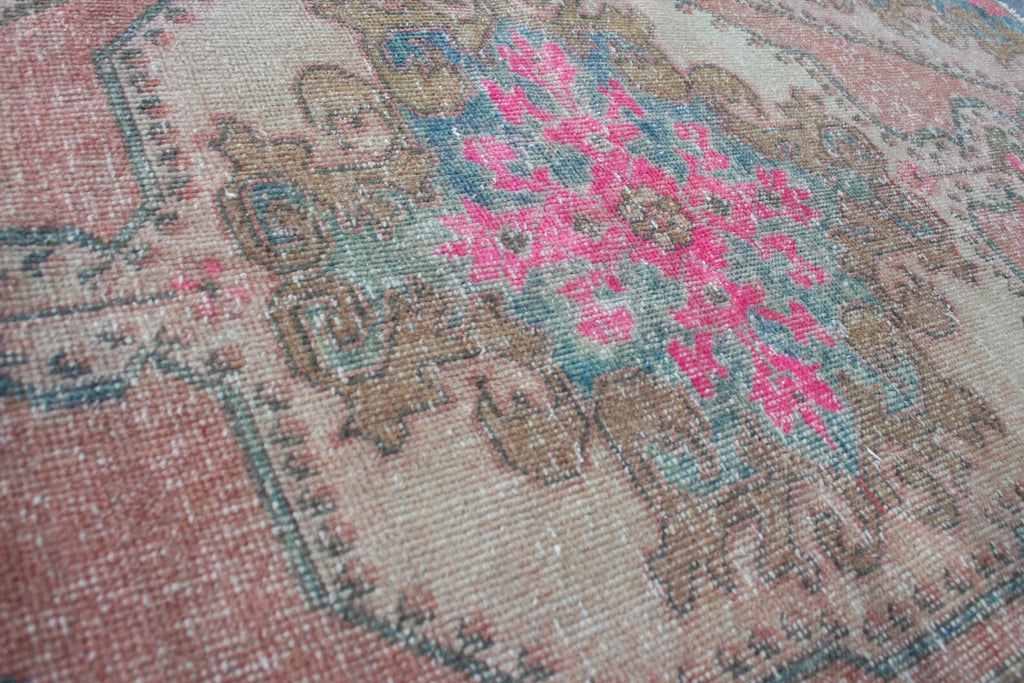Vintage Turkish Runner Rug 3.3 x 6.7 ft