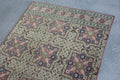 Vintage Turkish Accent Area rug 3.8 x 4.8 ft