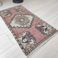 Vintage Turkish Mini Rug 1.5 x 2.8 ft