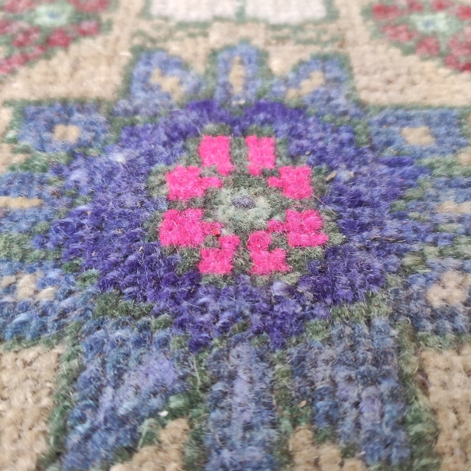 Vintage Turkish Mini Rug 1.6 x 3.3 ft