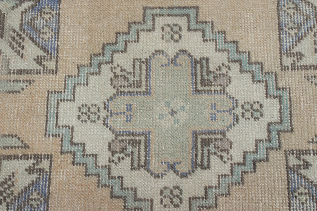 Vintage Turkish Mini Rug 1.5 x 2.8 ft