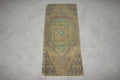Vintage Turkish Mini Rug 1.5 x 3.2 ft