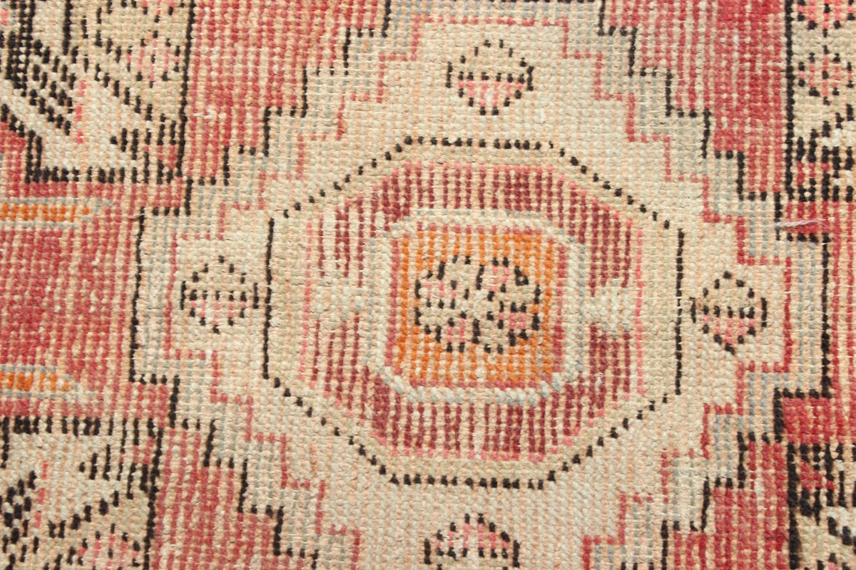 Vintage Turkish Mini Rug 1.4 x 2.7 ft