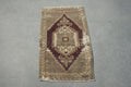 Vintage Turkish Mini Rug 1.7 x 2.8 ft