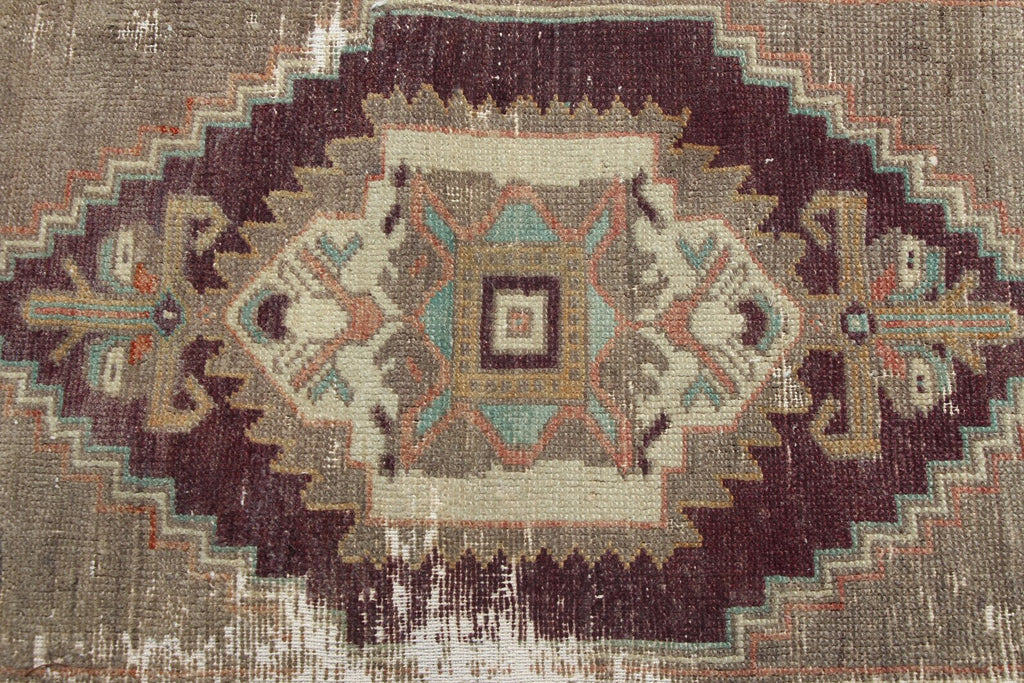 Vintage Turkish Mini Rug 1.7 x 2.8 ft