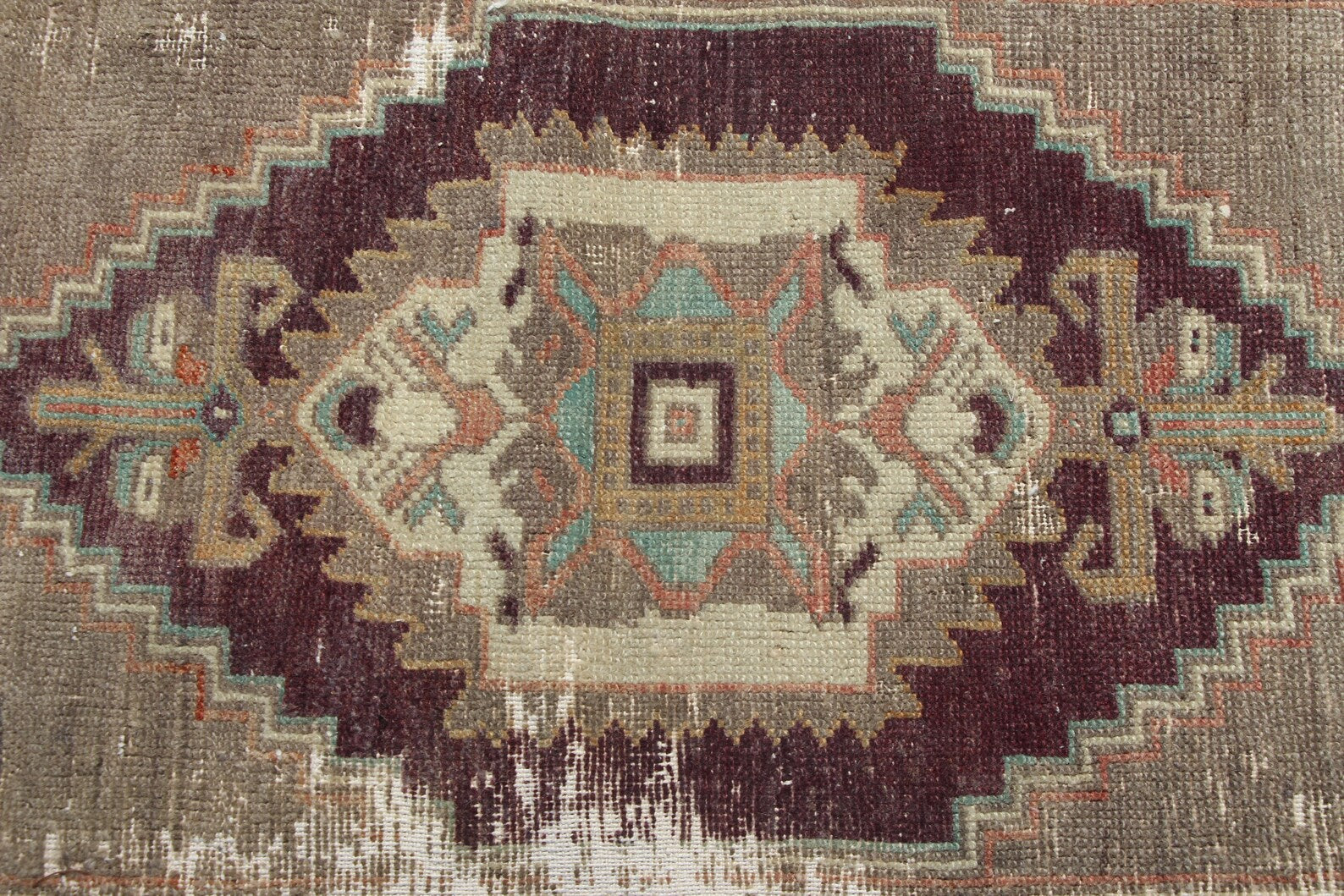 Vintage Turkish Mini Rug 1.7 x 2.8 ft
