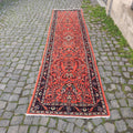 Vintage Persian Runner Rug 2.6 x 10.2 ft