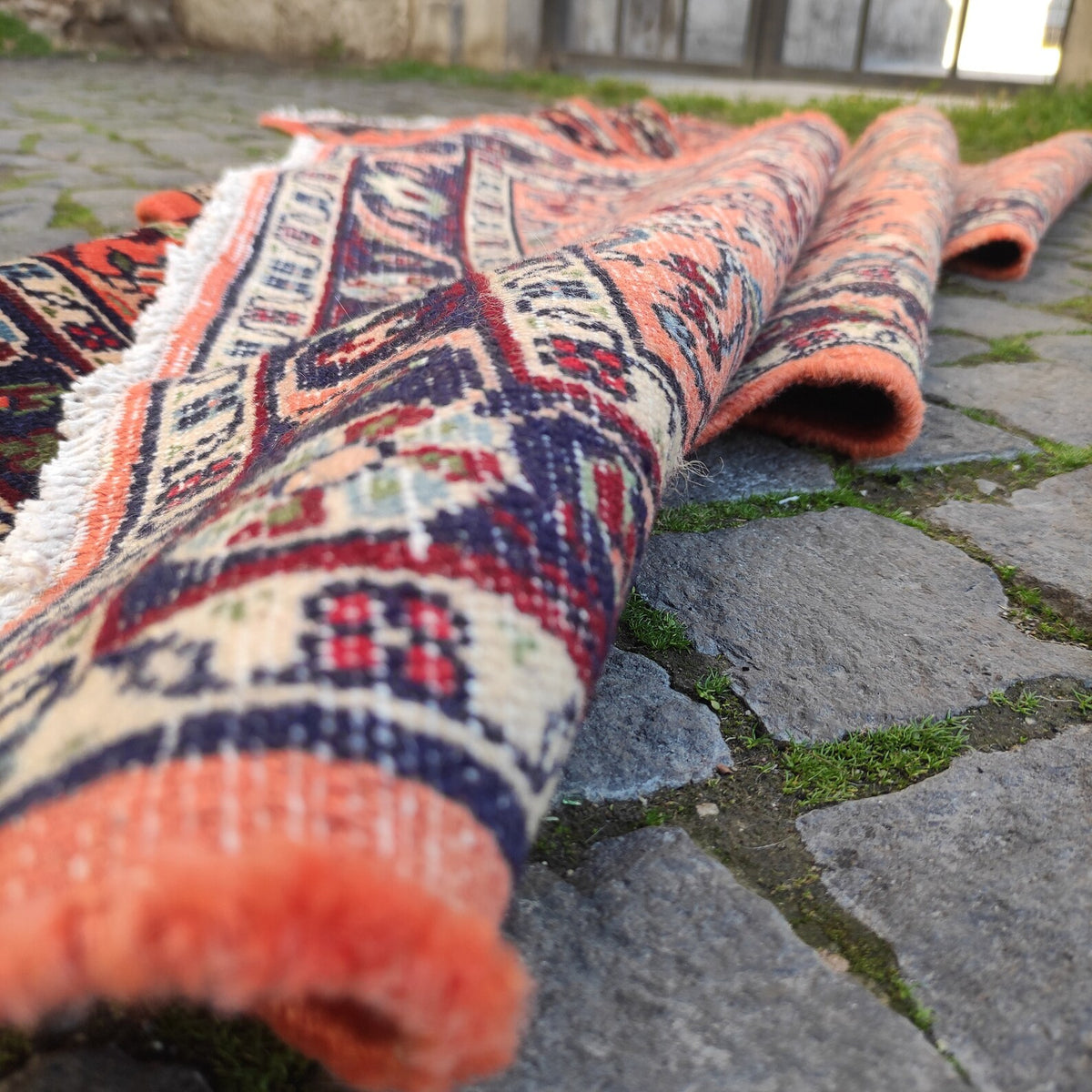 Vintage Persian Runner Rug 2.6 x 10.2 ft
