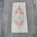 Vintage Turkish Accent Area rug 2.5 x 5.3 ft