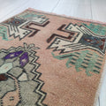 Vintage Turkish Mini Rug 1.3 x 3 ft