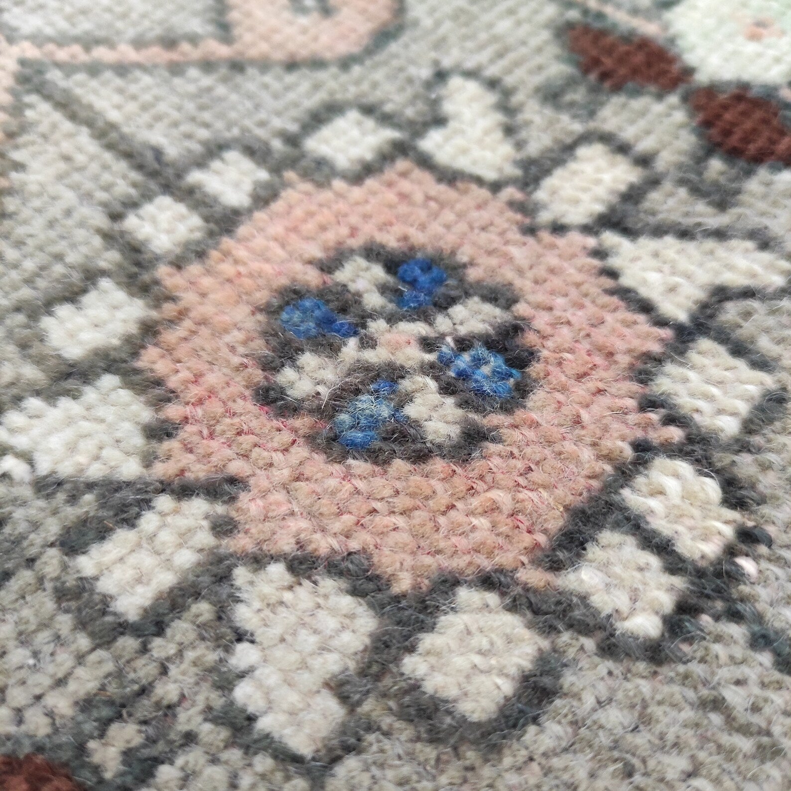 Vintage Turkish Mini Rug 1.3 x 3 ft