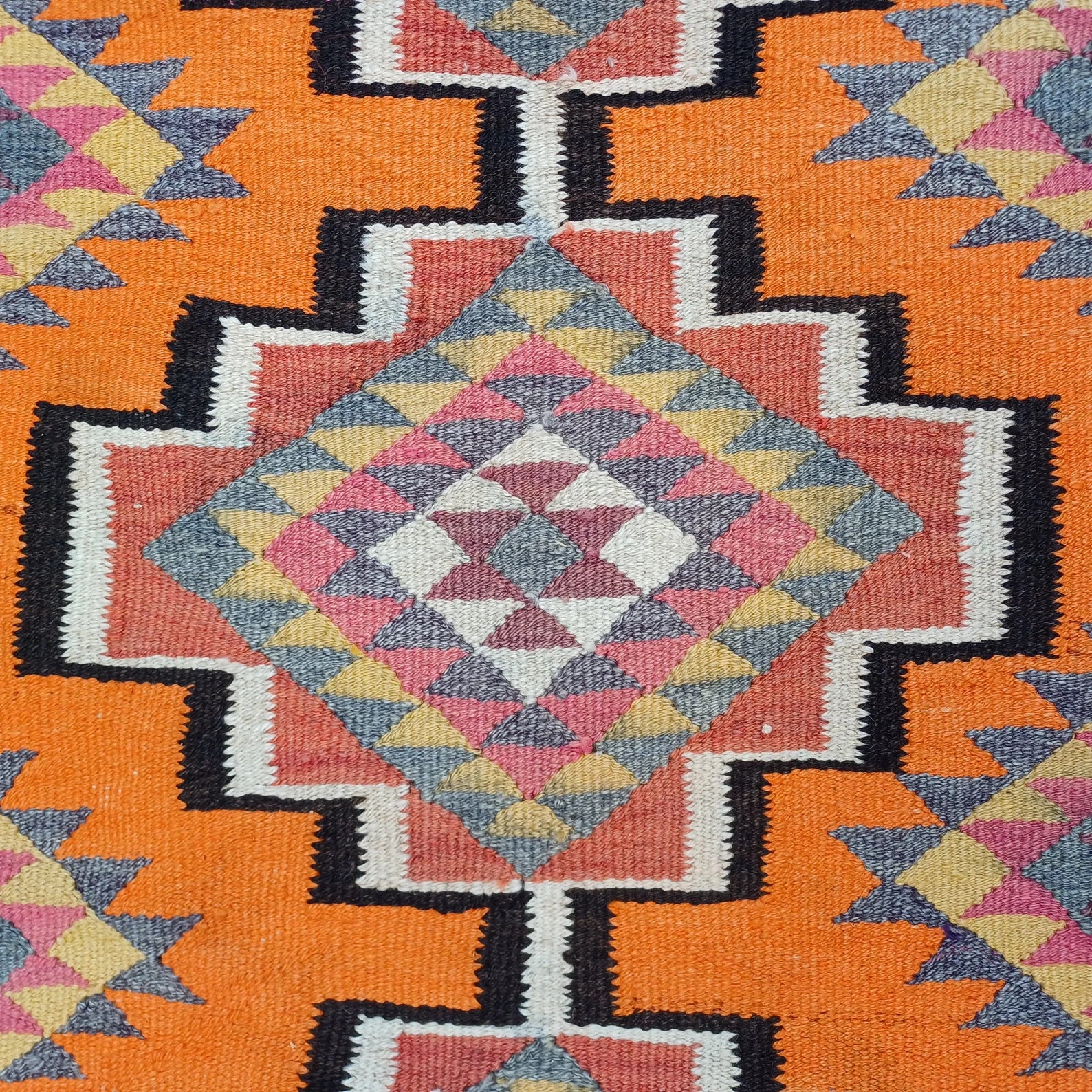 Vintage Turkish Runner Rug 2.7 x 9.5 ft