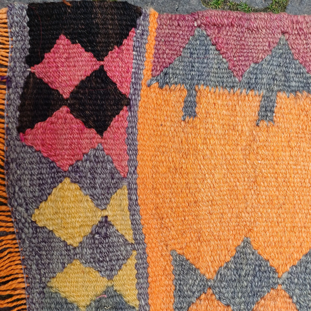 Vintage Turkish Runner Rug 2.7 x 9.5 ft