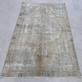 Vintage Turkish Accent Area rug 4.1 x 6.6 ft