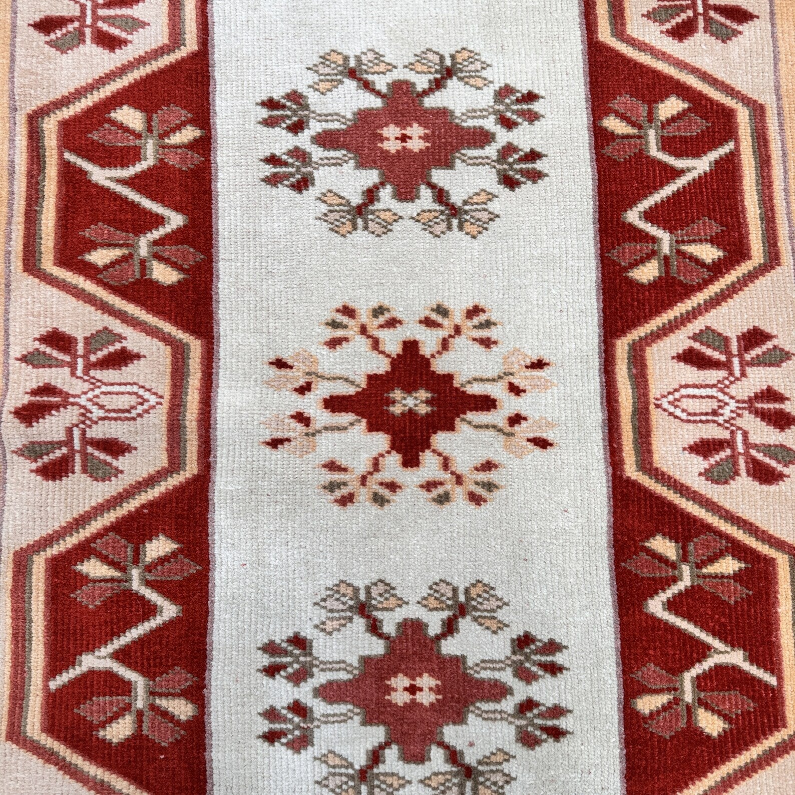 Vintage Turkish Runner Rug 2.3 x 7.9 ft
