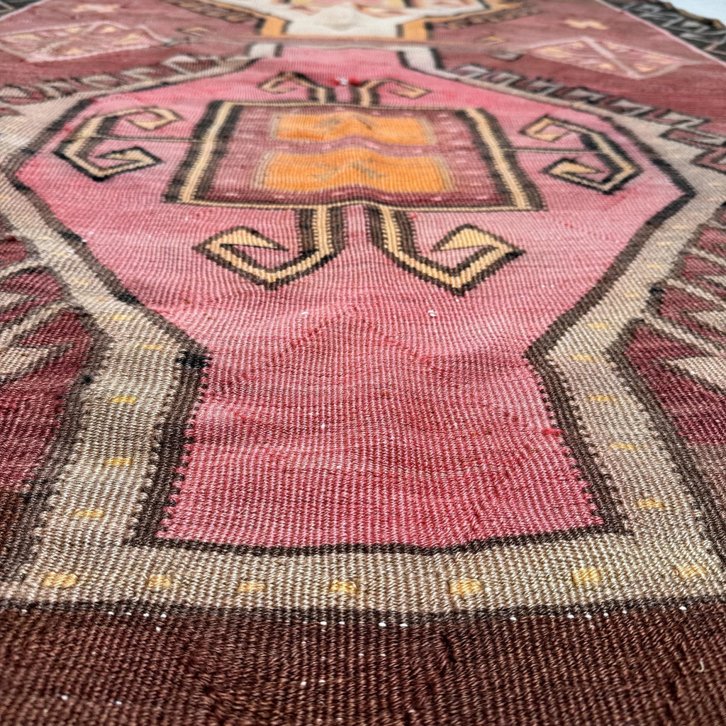 XL Vintage Turkish Accent Area Rug 5 x 12.5 ft
