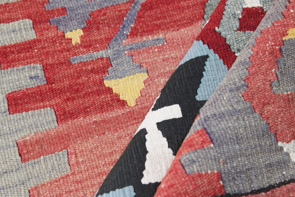 Vintage Turkish Runner Rug 3.2 x 9.9 ft