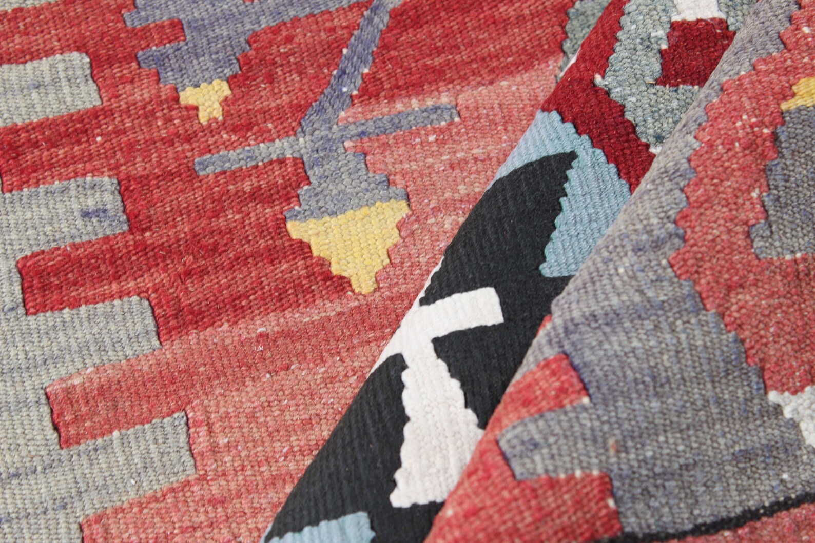 Vintage Turkish Runner Rug 3.2 x 9.9 ft