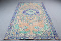 Vintage Turkish Accent Area rug 5.5 x 9.1 ft