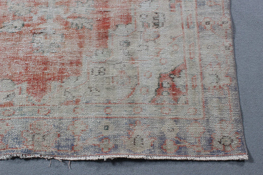 XL Vintage Turkish Accent Area Rug 5.5 x 8.8 ft