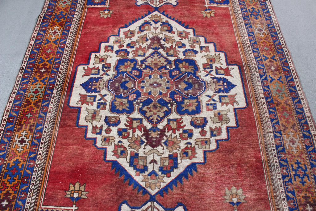XL Vintage Turkish Accent Area Rug 5.3 x 11 ft