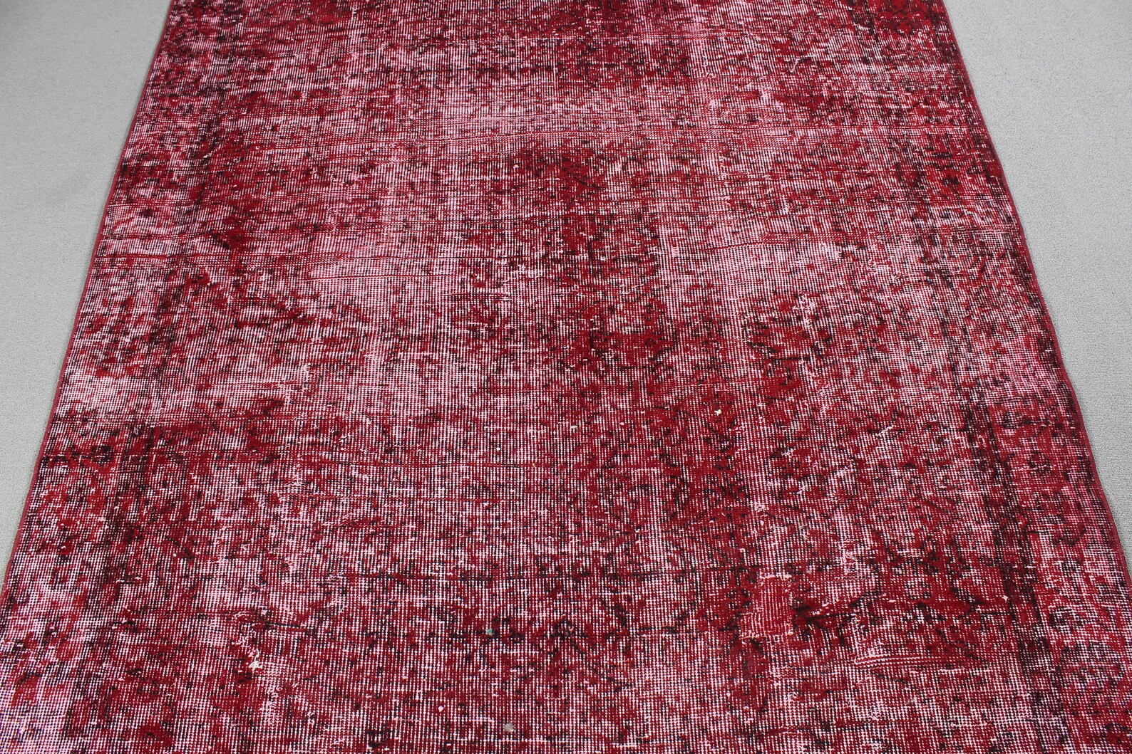 XL Vintage Turkish Accent Area rug 4.9 x 8.8 ft