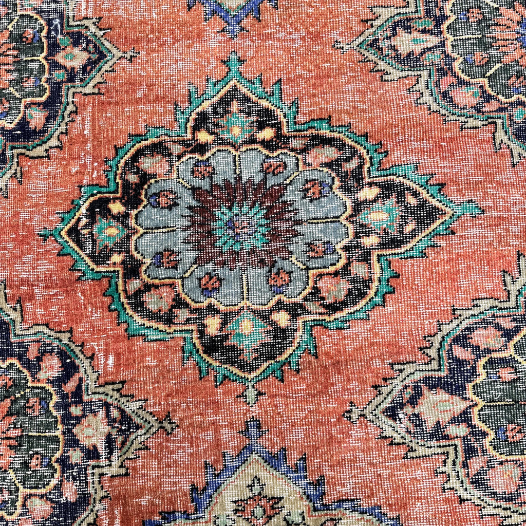 Vintage Turkish Runner Rug 2.9 x 10.8 ft