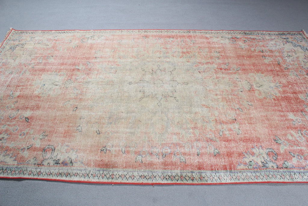 XL Vintage Turkish Accent Area Rug 5 x 9.1 ft