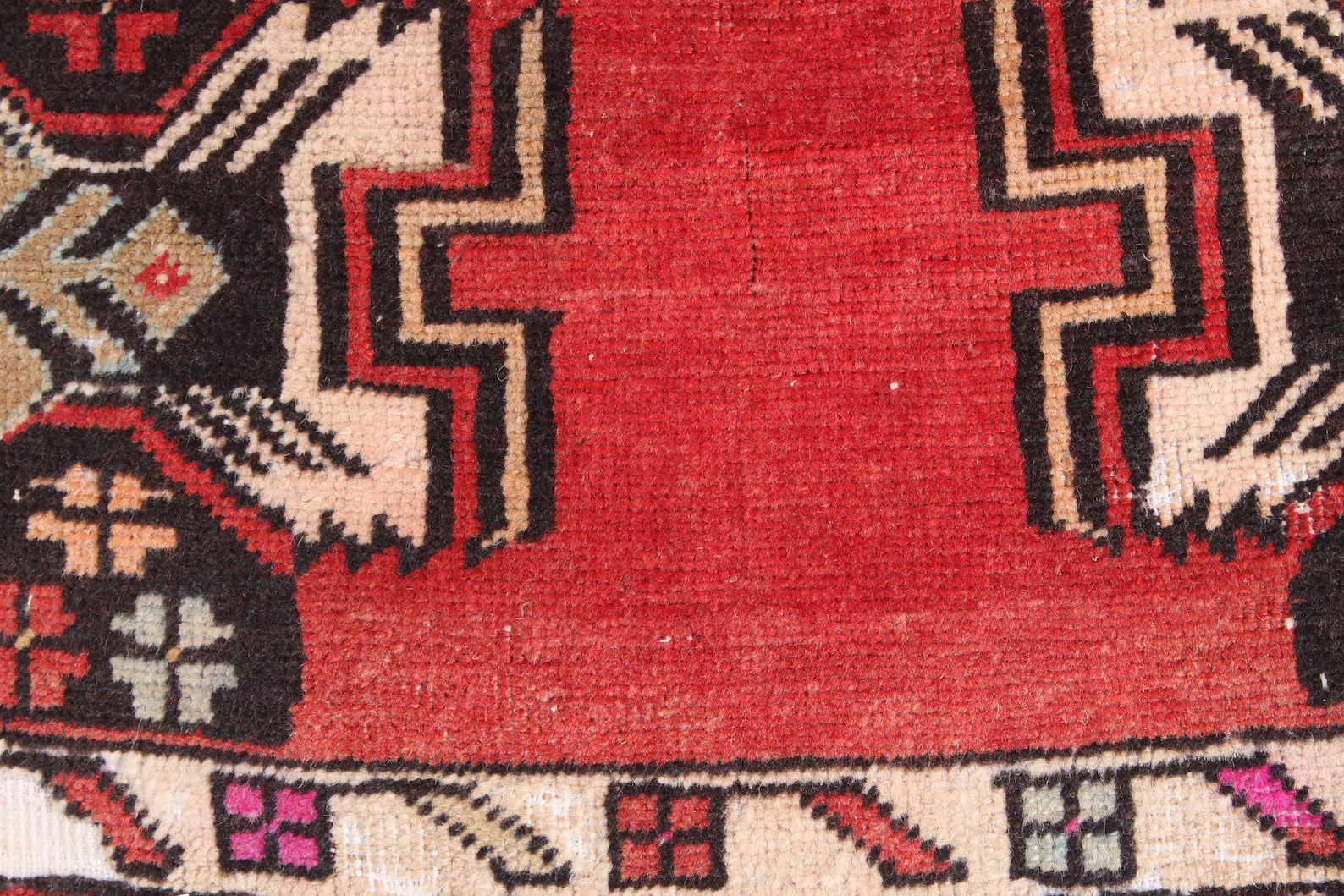Vintage Turkish Mini Rug 1.4 x 3.2 ft