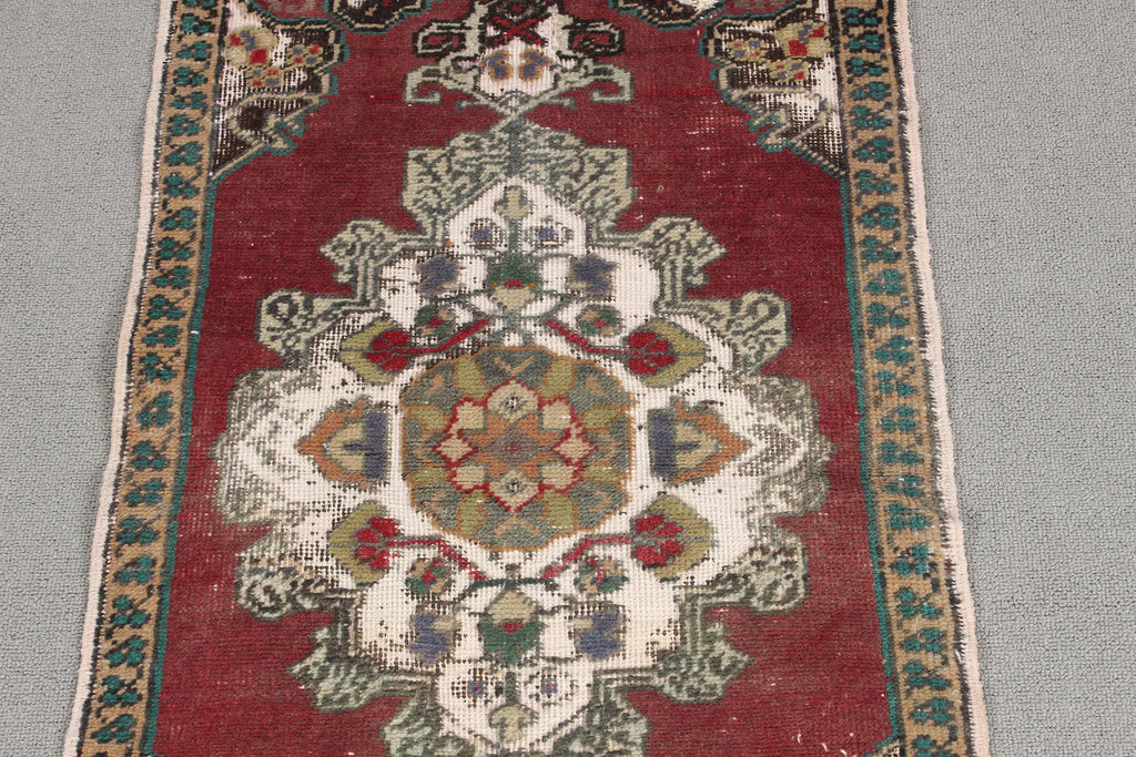 Vintage Turkish Mini Rug 1.7 x 2.8 ft