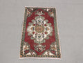 Vintage Turkish Mini Rug 1.7 x 2.8 ft
