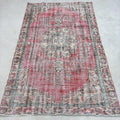 XL Vintage Turkish Accent Area Rug 5.4 x 8.8 ft
