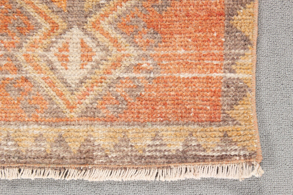 Vintage Turkish Mini Rug 1.5 x 3.2 ft