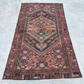 Vintage Persian Accent Area Rug 4 x 6.7 ft