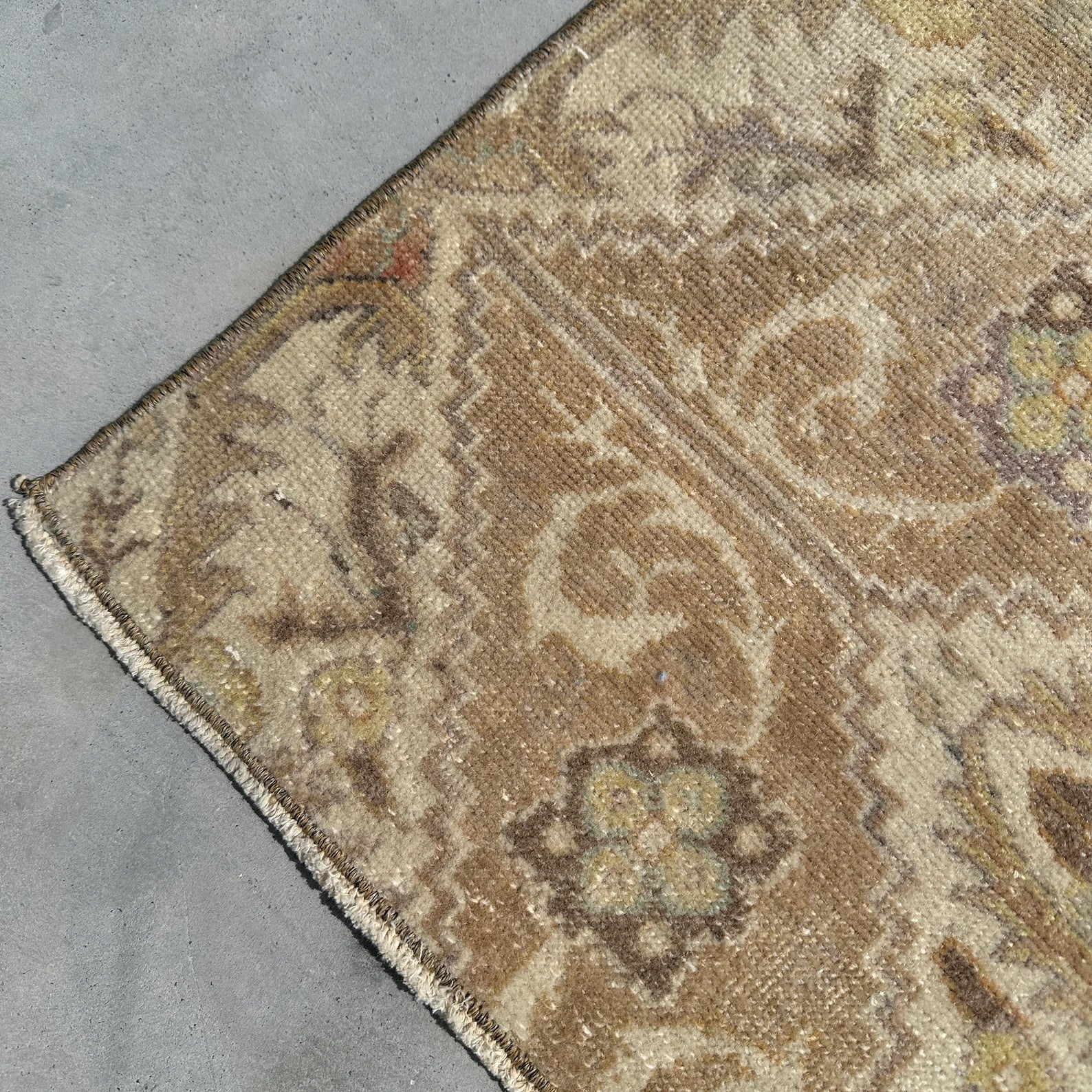 Vintage Turkish Runner Rug 3 x 5.9 ft