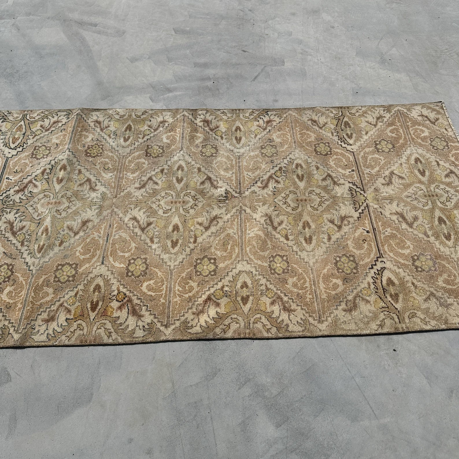 Vintage Turkish Runner Rug 3 x 5.9 ft
