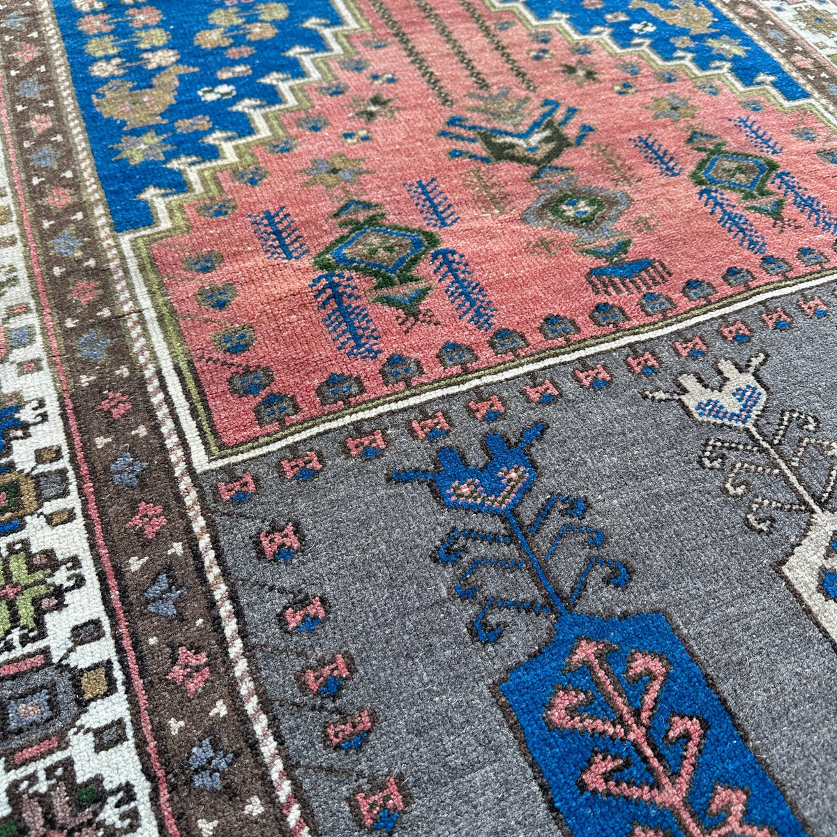 Vintage Afghan Bokhara Rug 3.7 x 5 ft