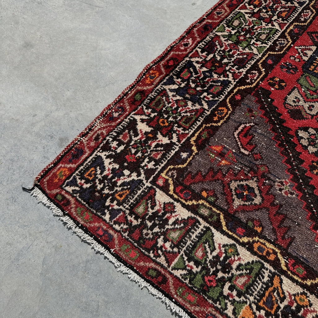 Vintage Persian Accent Area Rug 4.2 x 6.2 ft