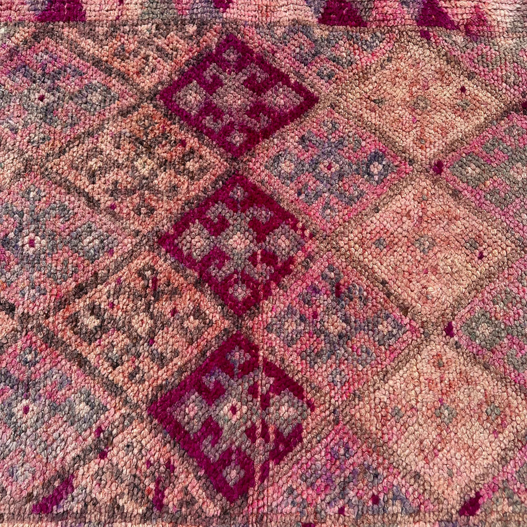 Vintage Turkish Runner Rug 3 x 12.1 ft