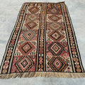 Vintage Turkish Accent Area Rug 4.2 x 6.2 ft