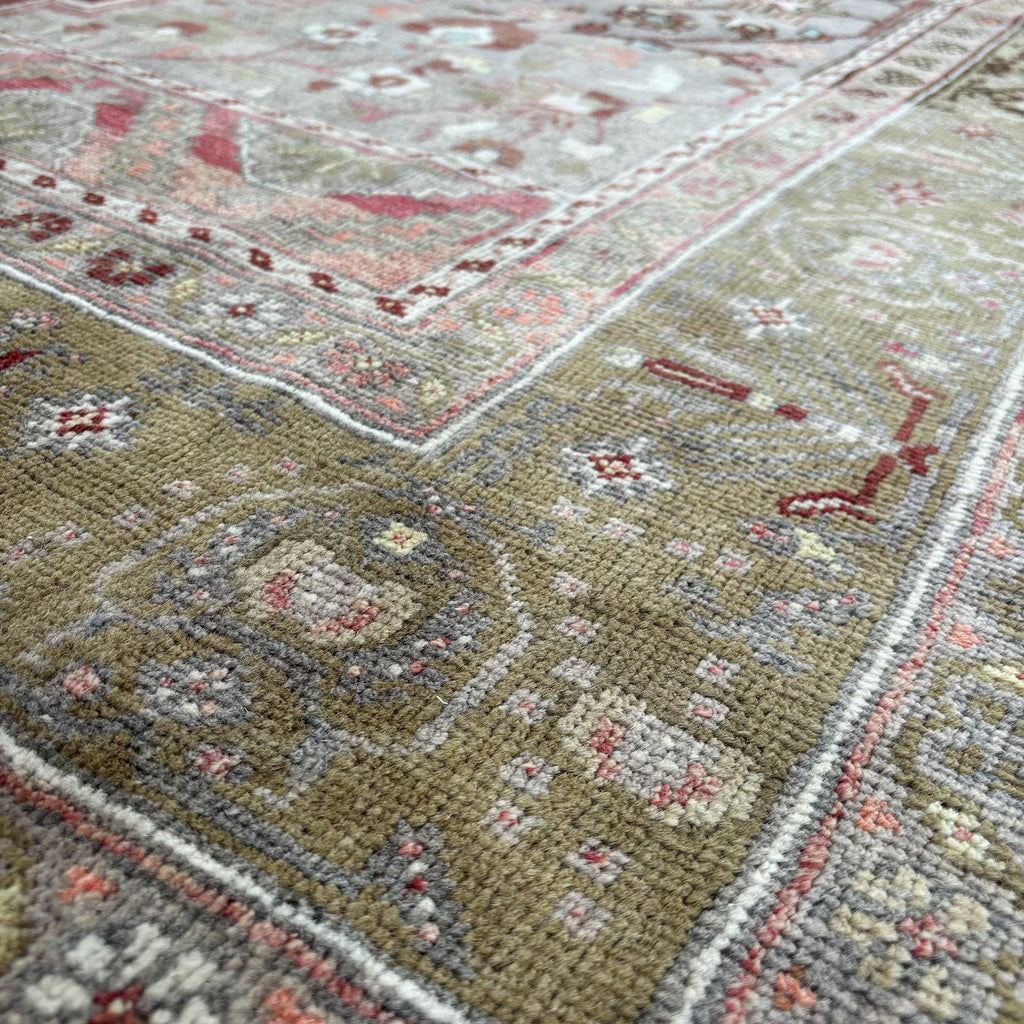 XL Vintage Persian accent area rug 6.4 x 10.7 ft