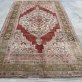 XL Vintage Persian accent area rug 6.4 x 10.7 ft