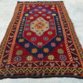 Vintage Turkish Accent Area rug 5.6 x 8.8 ft