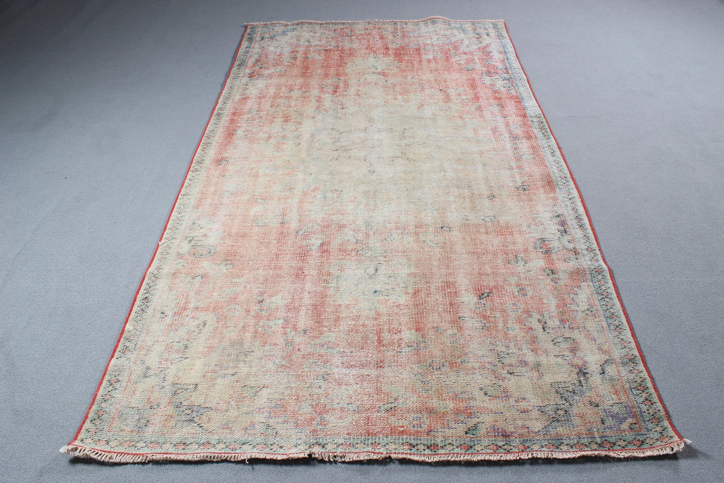 XL Vintage Turkish Accent Area Rug 5 x 9.1 ft