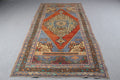 Vintage Turkish Accent Area rug 4.7 x 9 ft