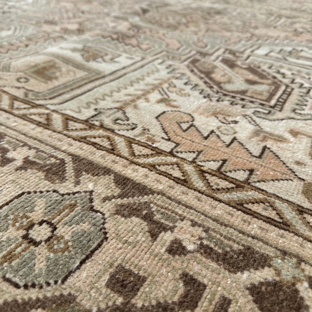 Vintage Turkish Accent Area rug 4.2 x 9.5 ft