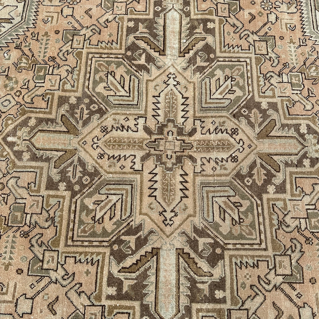 Vintage Turkish Accent Area rug 4.2 x 9.5 ft